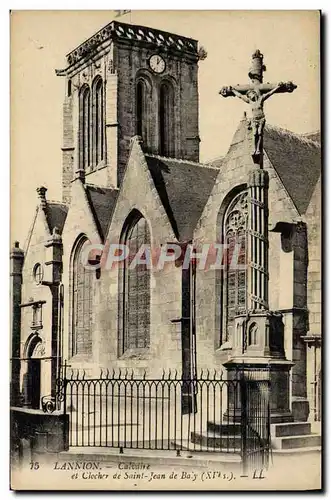 Cartes postales Lannion Calvaire Et Clocher De Saint Jean De Baly