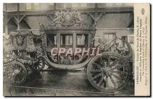 Ansichtskarte AK Versailles Voiture Du Sacre De Charles X