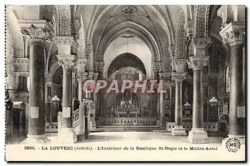 Cartes postales La Louvesc L&#39Interieur De La Basiliques St Regis Et Le Maitre Autel