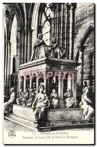 Cartes postales L&#39Abbaye De St Denis Tombeau de Louis XII et Anne de Bretagne