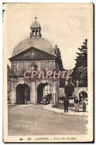 Ansichtskarte AK Langres Porte Des Moulins