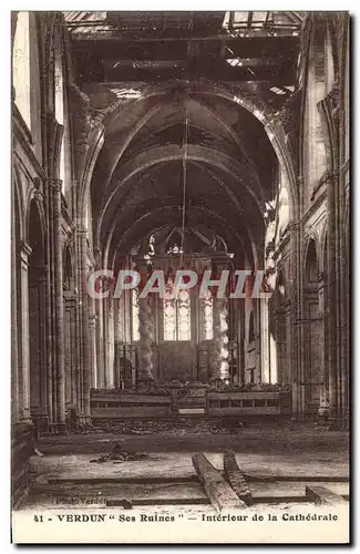 Cartes postales Verdun Interieur De La Cathedrale