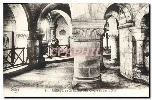 Ansichtskarte AK Abbaye De St Denis La Crypte Et Louis XVI