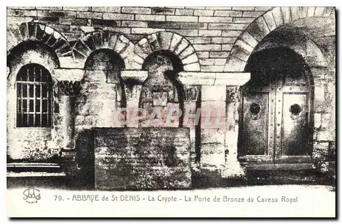 Ansichtskarte AK Abbaye De St Denis La Crypte La porte de bronze du caveau royal