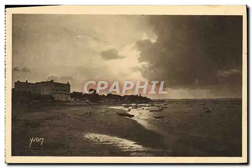 Cartes postales Arcachon Coucher de soleil sur la plage