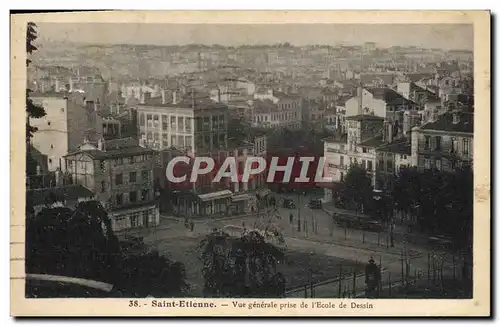 Cartes postales Saint Etienne Vue Generale Prise De l'Ecole De Dessin