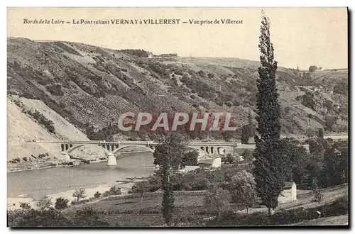 Cartes postales Le Pont reliant Vernay A Villerest Vue Prise De Villerest