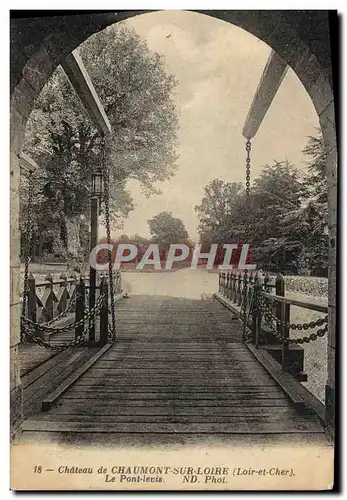 Cartes postales Chaumont Sur Loire Le Pont Levis