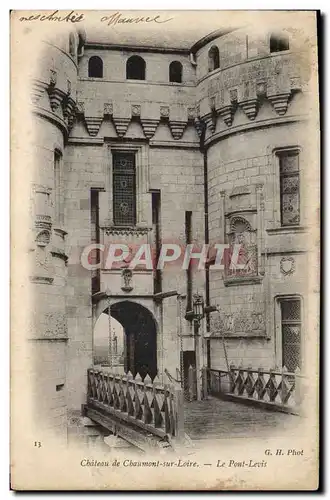 Ansichtskarte AK Chateau De Chaumont Sur Loire Le Pont Levis