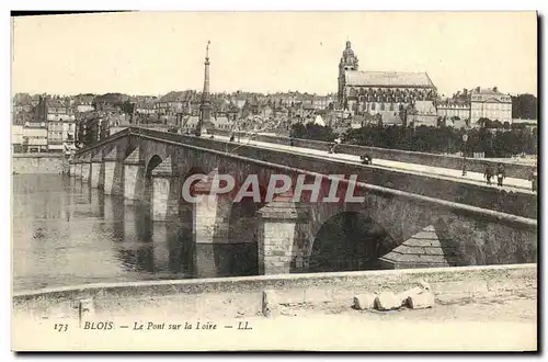 Ansichtskarte AK Blois Le Pont Sur La Loire