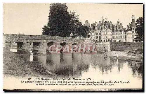 Ansichtskarte AK Chambord Au Bord Du Cosson Le chateau