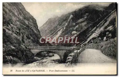 Cartes postales Route De Luz A Gavarnie Pont Desdouroucat