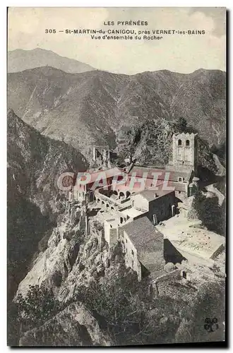 Ansichtskarte AK St Martin Du Canigou Pres Vernet Les Bains Vue d&#39ensemble du rocher