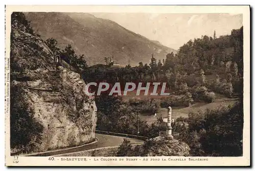 Cartes postales St Sauveur La Colonne De Berry Au Fond la chapelle Solferino