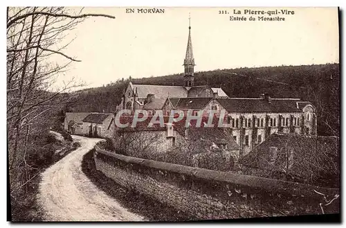 Ansichtskarte AK En Morvan La Pierre Qui Vire Entree Du Monastere