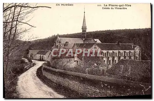 Cartes postales En Morvan La Pierre Qui Vire Entree Du Monastere