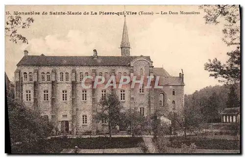 Cartes postales Monastere De Sainte Marie De La Pierre Qui Vire les deux monasteres