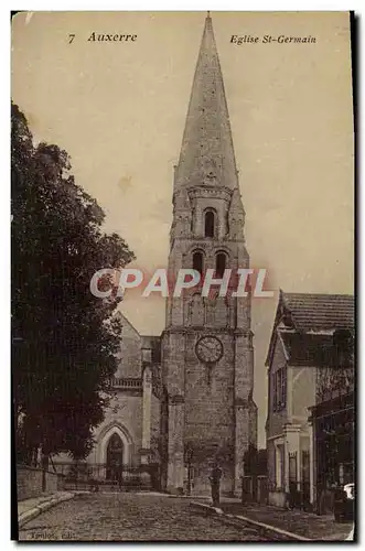 Cartes postales Auxerre Eglise St Germain