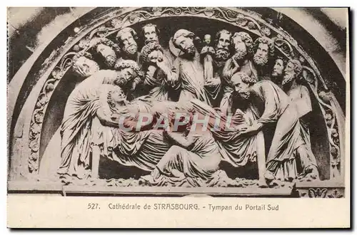 Cartes postales Cathedrale De Strasbourg Tympan Du Portail Sud