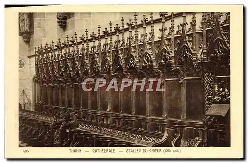 Cartes postales Thann Cathedrale Stalles Du Choeur