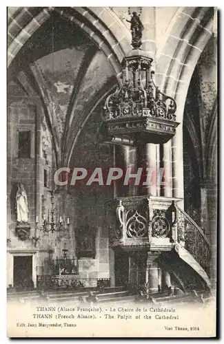 Ansichtskarte AK Thann La Chaire De La Cathedrale