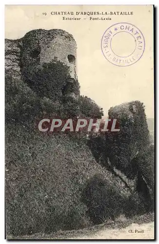 Cartes postales Chateau D&#39Arques La Bataille Exterieur Pont levis