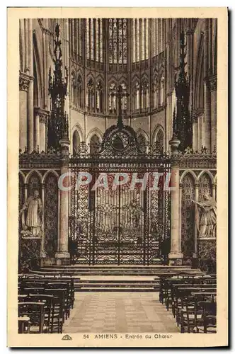 Cartes postales Amiens Entree Du Choeur