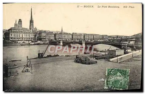 Ansichtskarte AK Rouen Le Pont Boieldieu