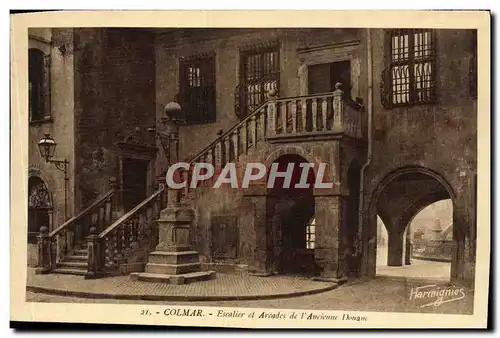 Cartes postales Colmar Escalier Et Arcades De l&#39Ancienne Douane