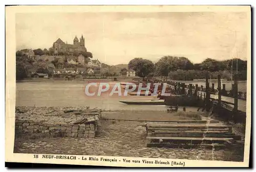 Cartes postales Neuf Brisach Le Rhin Francais Vue Vers Vieux Brisach