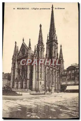 Cartes postales Mulhouse L&#39Eglise Protestante St Etienne