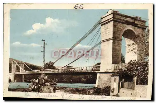 Cartes postales Le Bouleau Le pont suspendu