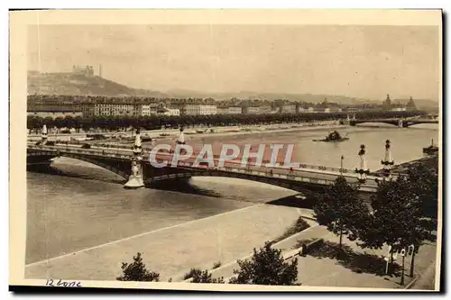 Ansichtskarte AK Lyon Le Rhone Et Le Pont Gallieni