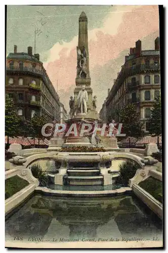 Cartes postales Lyon Le Monument Carnot Place De La Republique