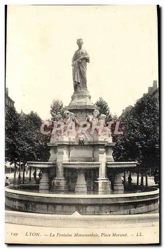 Ansichtskarte AK Lyon La Fontaine Monumentale Place Morand