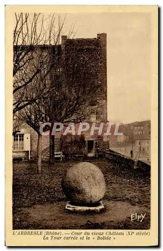 Cartes postales L&#39Arbresle Cour Du Vieux Chateau La tour carree et le bolide