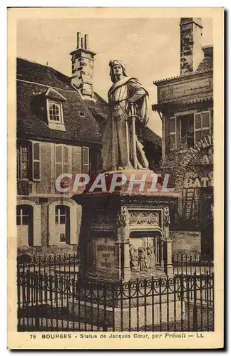 Cartes postales Bourges Statue De Jacques Coeur Par Preault