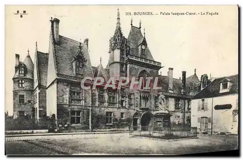 Cartes postales Bourges Palais Jacques Coeur La Facade