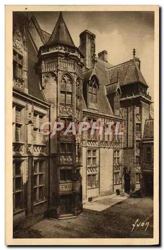 Ansichtskarte AK Bourges Hotel De Jacques Coeur La Cour