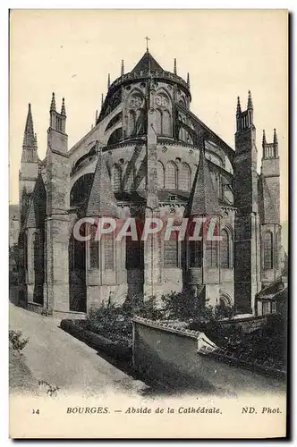 Cartes postales Bourges Abside De La Cathedrale