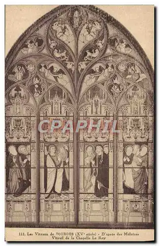 Cartes postales Bourges Les vitraux D&#39apres des Meloizes Vitrail de la Chapelle Le Roy