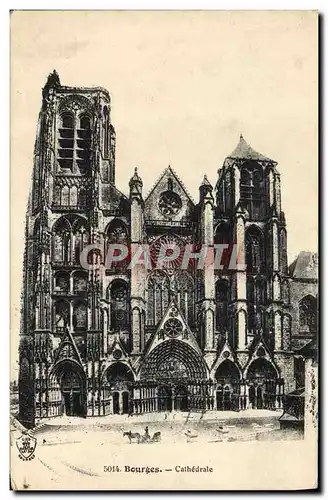 Cartes postales Bourges Cathedrale