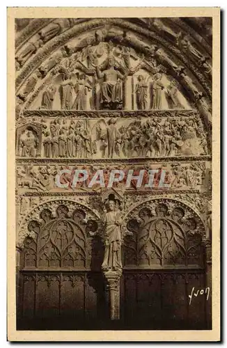 Cartes postales Bourges Portail Cental de la Cathedrale Le jugement dernier