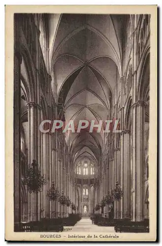 Ansichtskarte AK Bourges Interieur de la Cathedrale