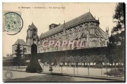 Ansichtskarte AK Bourges Cathedrale Vue laterale Sud