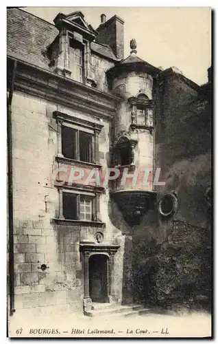 Cartes postales Bourges Hotel Lallemand La Cour