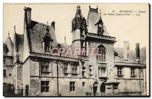 Cartes postales Bourges Facade du Palais Jacques Coeur