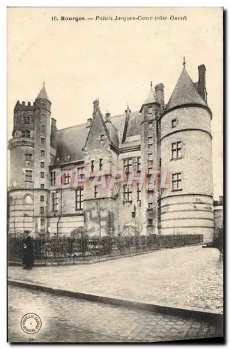 Cartes postales Bourges Palais Jacques Coeur Cote Ouest