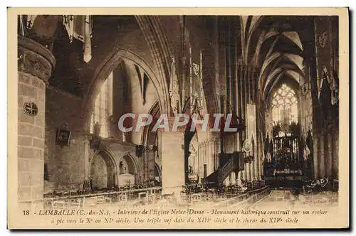 Cartes postales LAMBALLE Interieur de l&#39Eglise Notre Dame