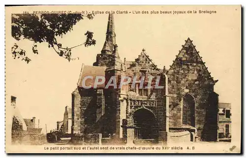 Cartes postales Perros Guirec Eglise de la Clarte L&#39un des Plus Beaux Joyaux de la Bretagne